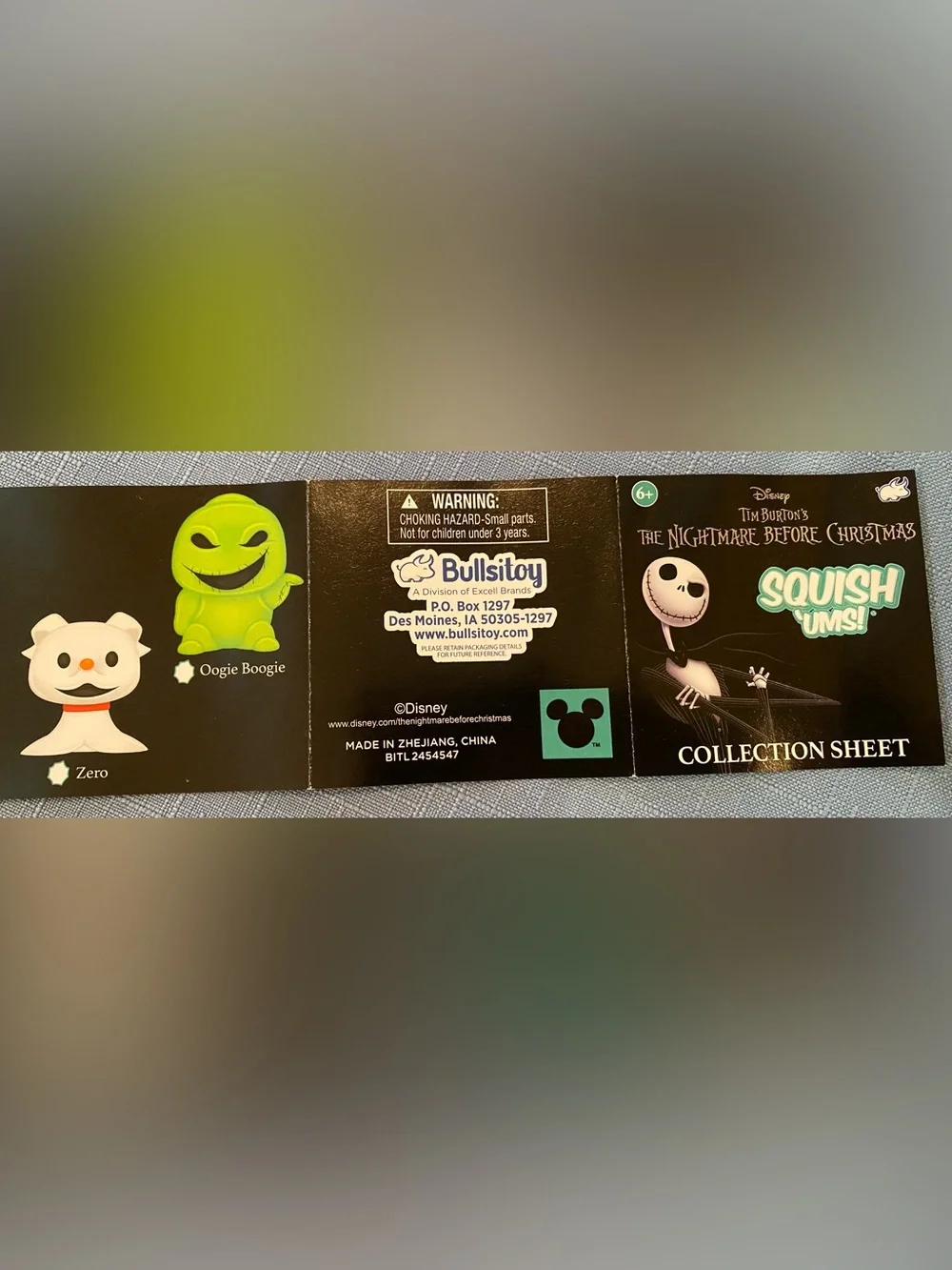 Disney Nightmare Before Christmas & Mickey Mouse Kids Squishy Toy